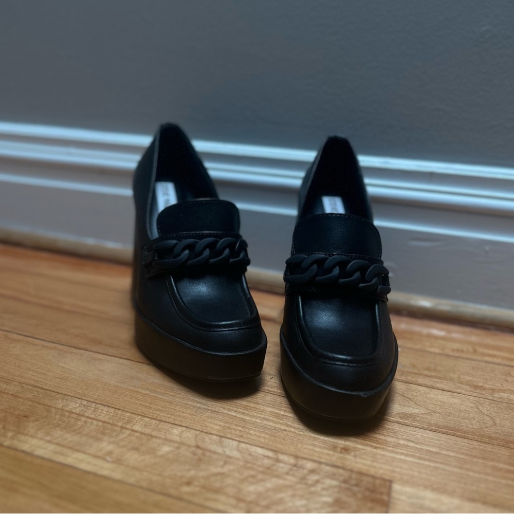 Steve Madden Women’s Rhylee Platform Loafers - Black - 6.5